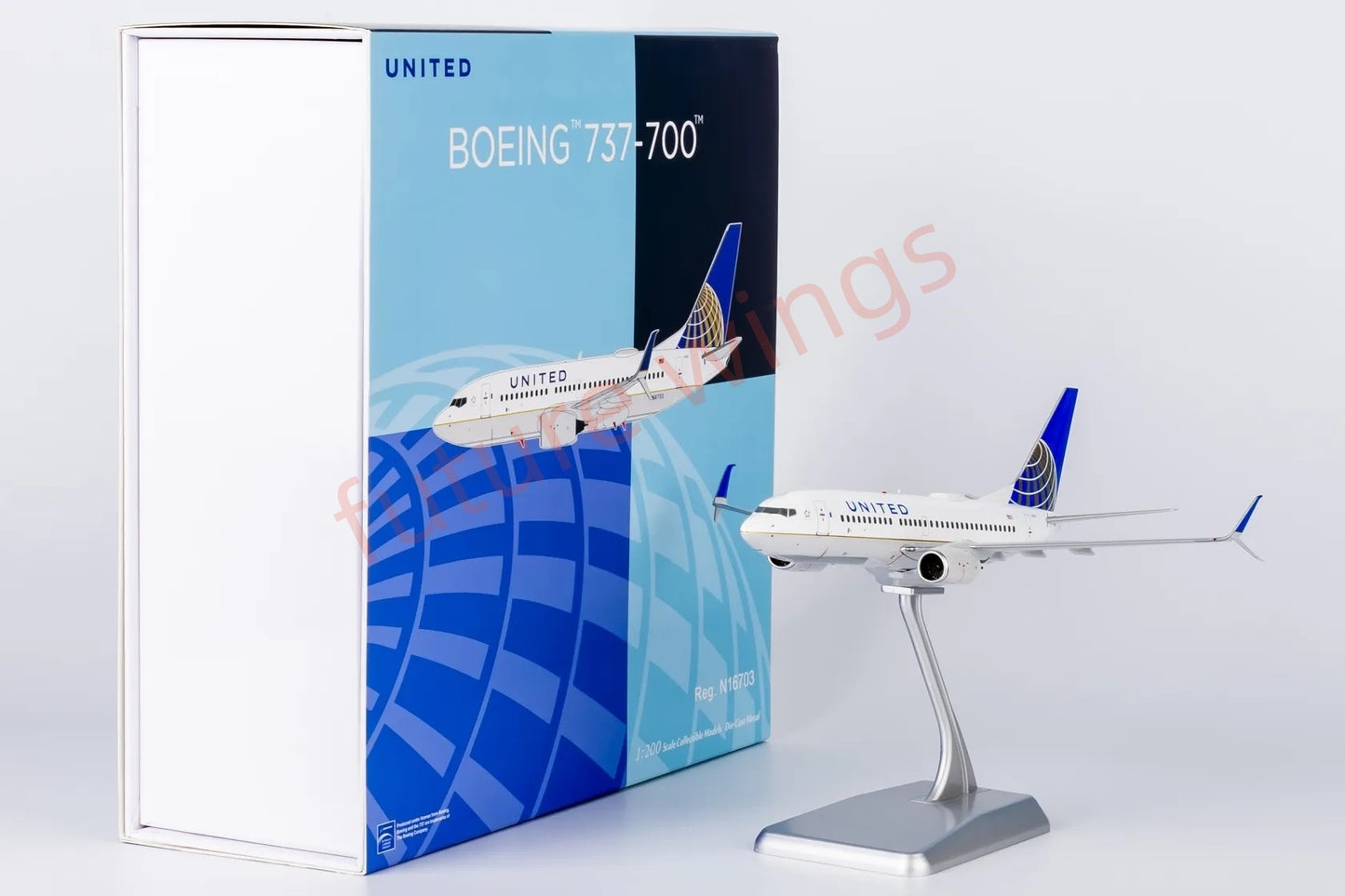 1:200 NG Models NG05011 Continental Airlines B737-700 N16703 Aircraft Model With Stand