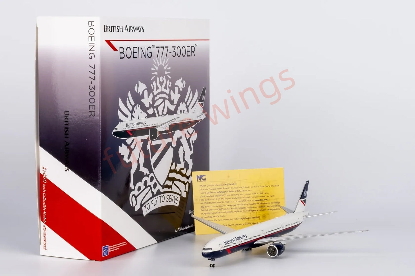 1:400 NG Models NG73039 British Airways B777-300ER G-STBF Aircraft Model+Free Tractor