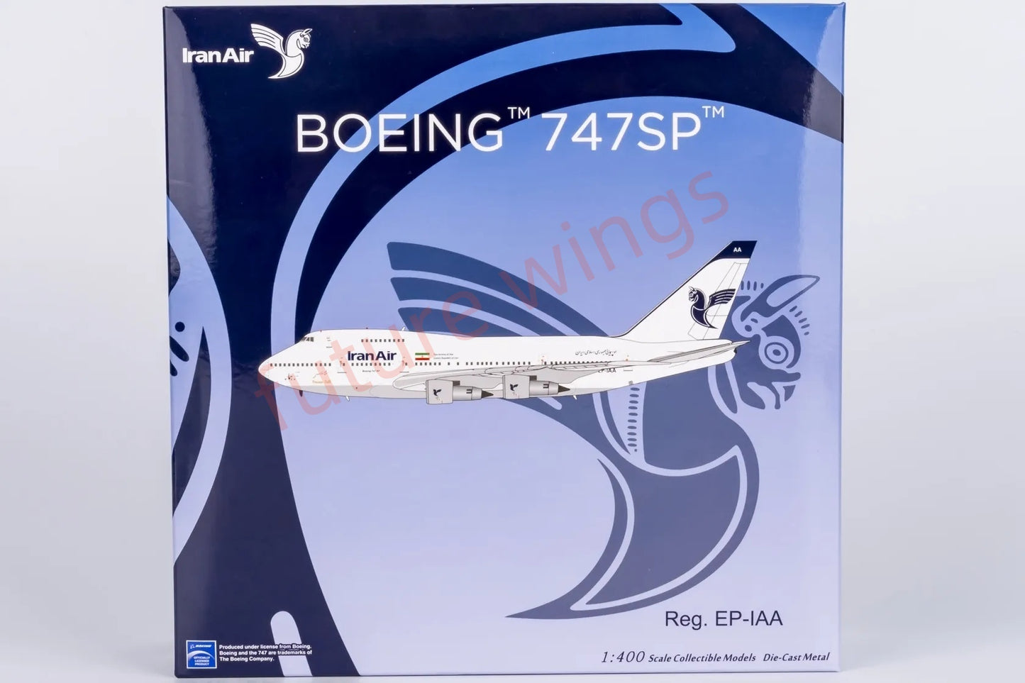 1:400 NG Models NG07042 Iran Air B747SP EP-IAA Aircraft Model+Free Tractor