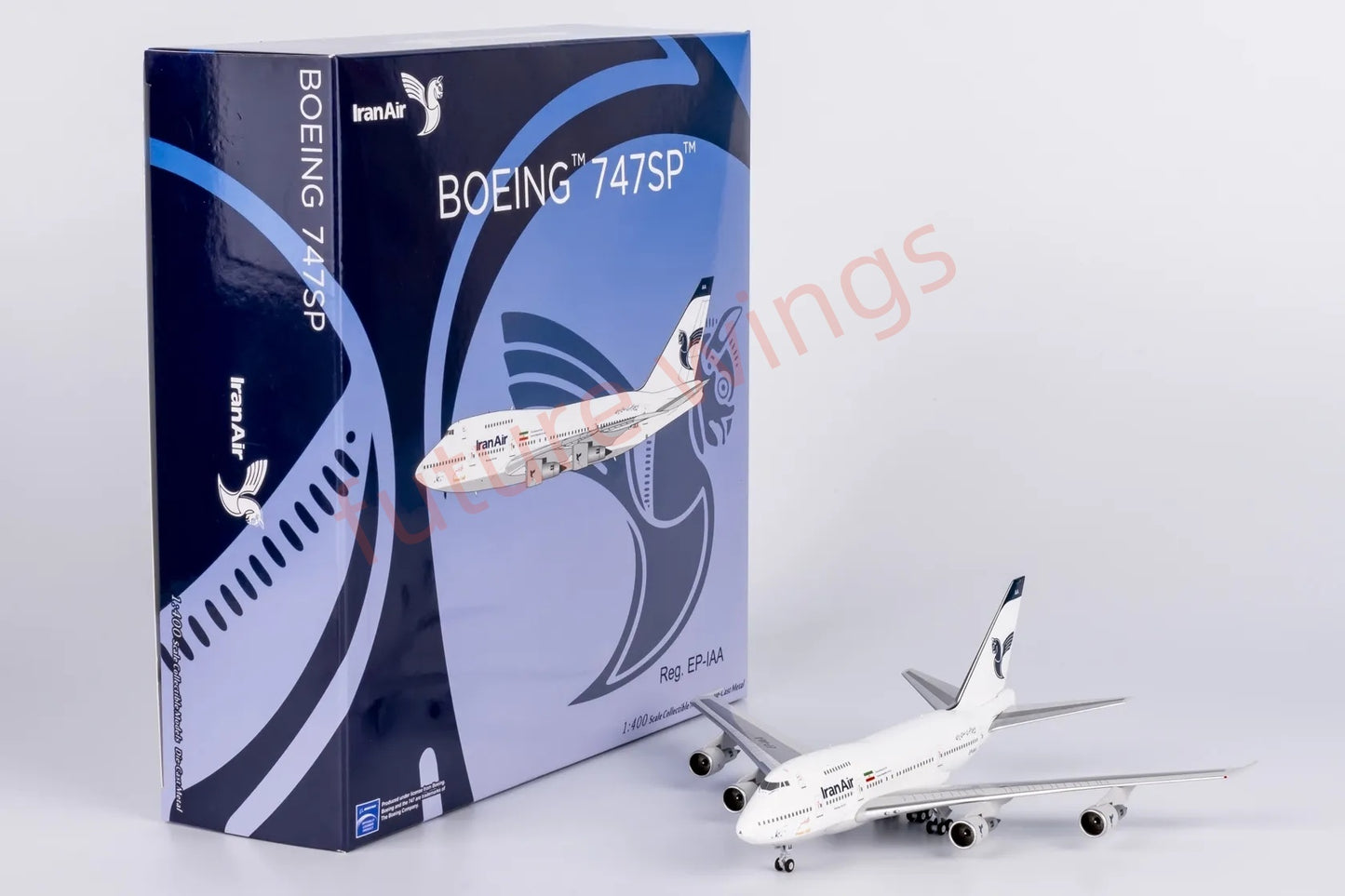 1:400 NG Models NG07042 Iran Air B747SP EP-IAA Aircraft Model+Free Tractor