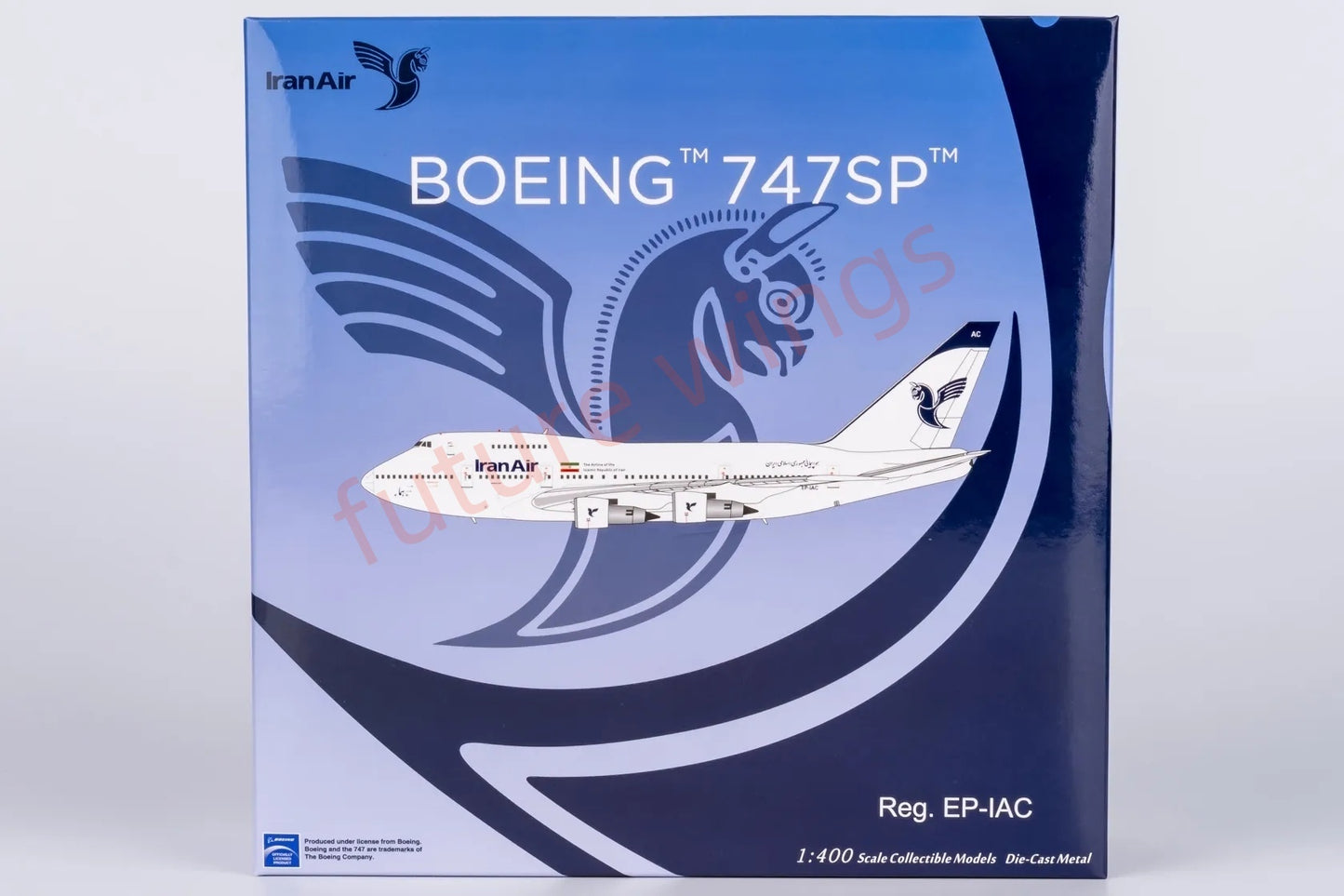 1:400 NG Models NG07041 Iran Air B747SP EP-IAC Aircraft Model+Free Tractor