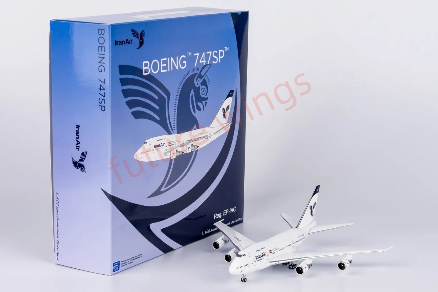1:400 NG Models NG07041 Iran Air B747SP EP-IAC Aircraft Model+Free Tractor