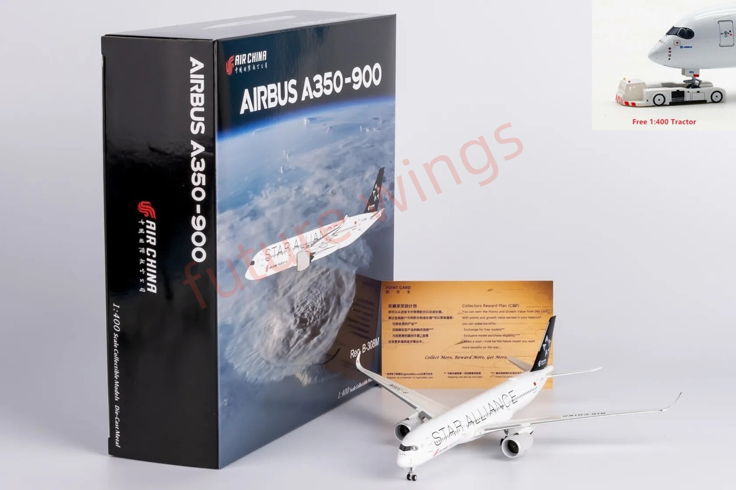 1:400 NG Models NG39087 Air China A350-900 B-308M "Star Alliance"Aircraft Model+Free Tractor