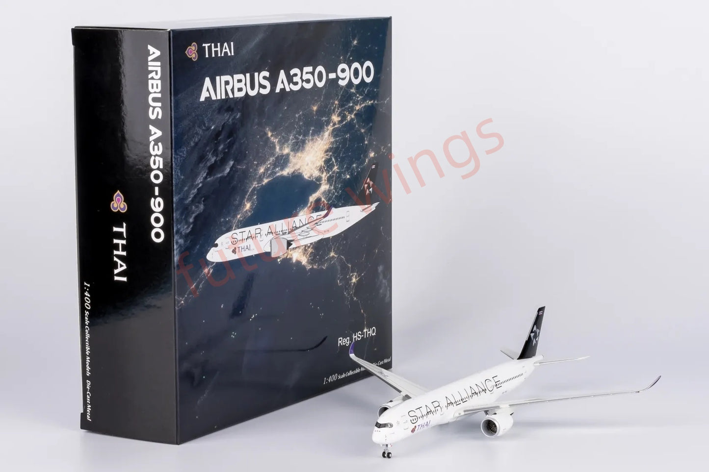 1:400 NG Models NG39085 Thai Airways A350-900 HS-THQ "Star Alliance" Aircraft Model+Free Tractor