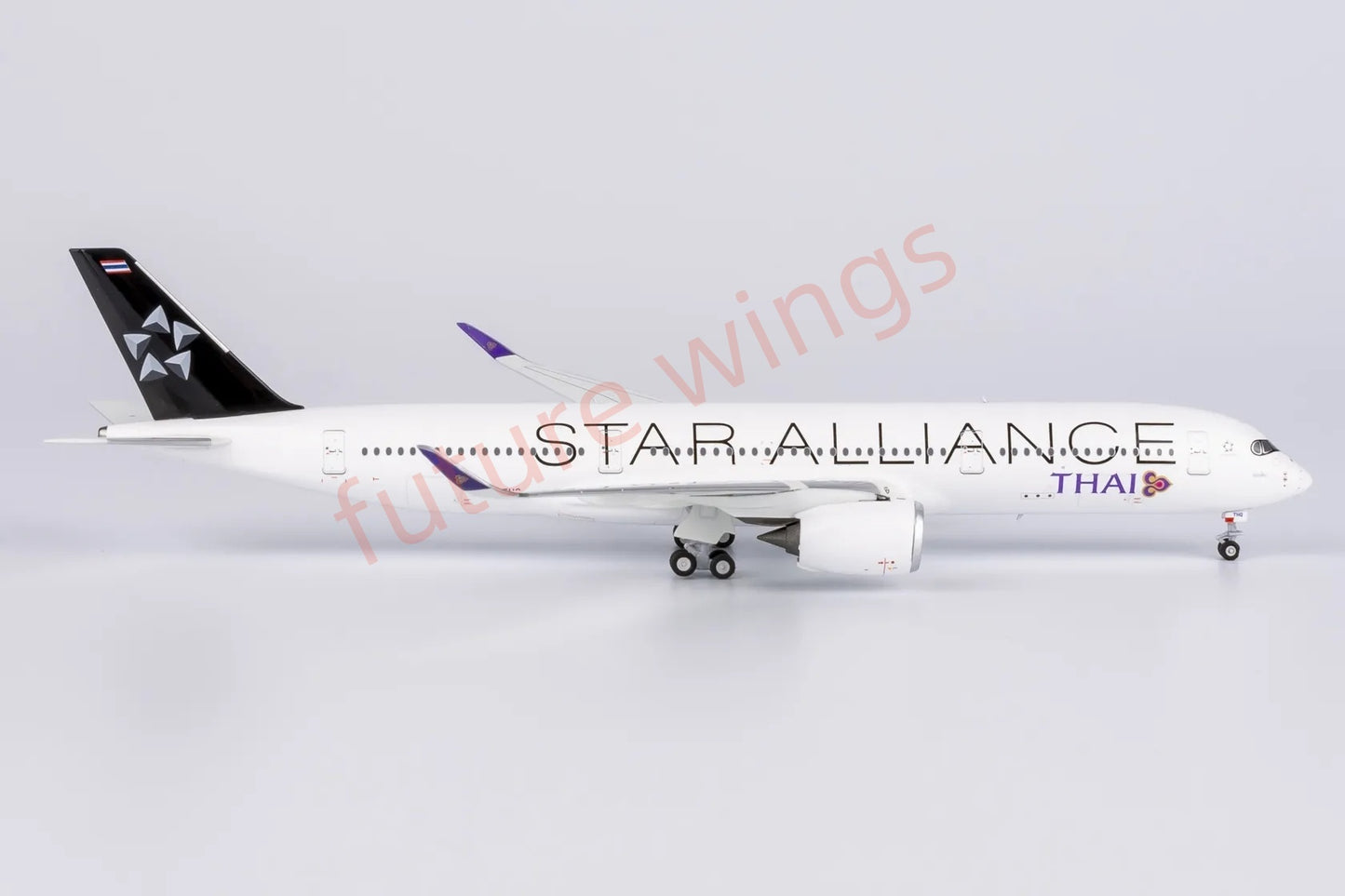 1:400 NG Models NG39085 Thai Airways A350-900 HS-THQ "Star Alliance" Aircraft Model+Free Tractor