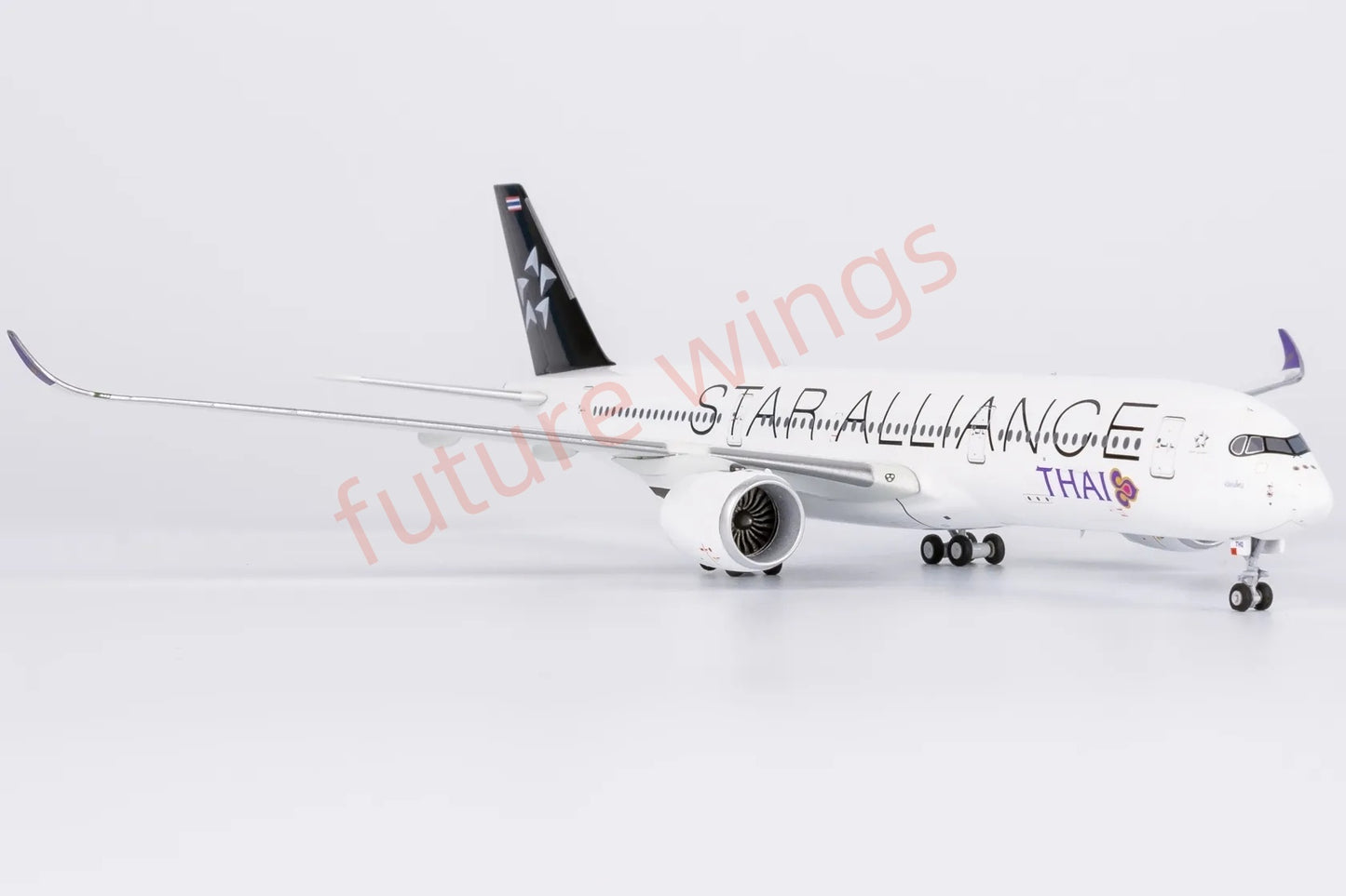 1:400 NG Models NG39085 Thai Airways A350-900 HS-THQ "Star Alliance" Aircraft Model+Free Tractor