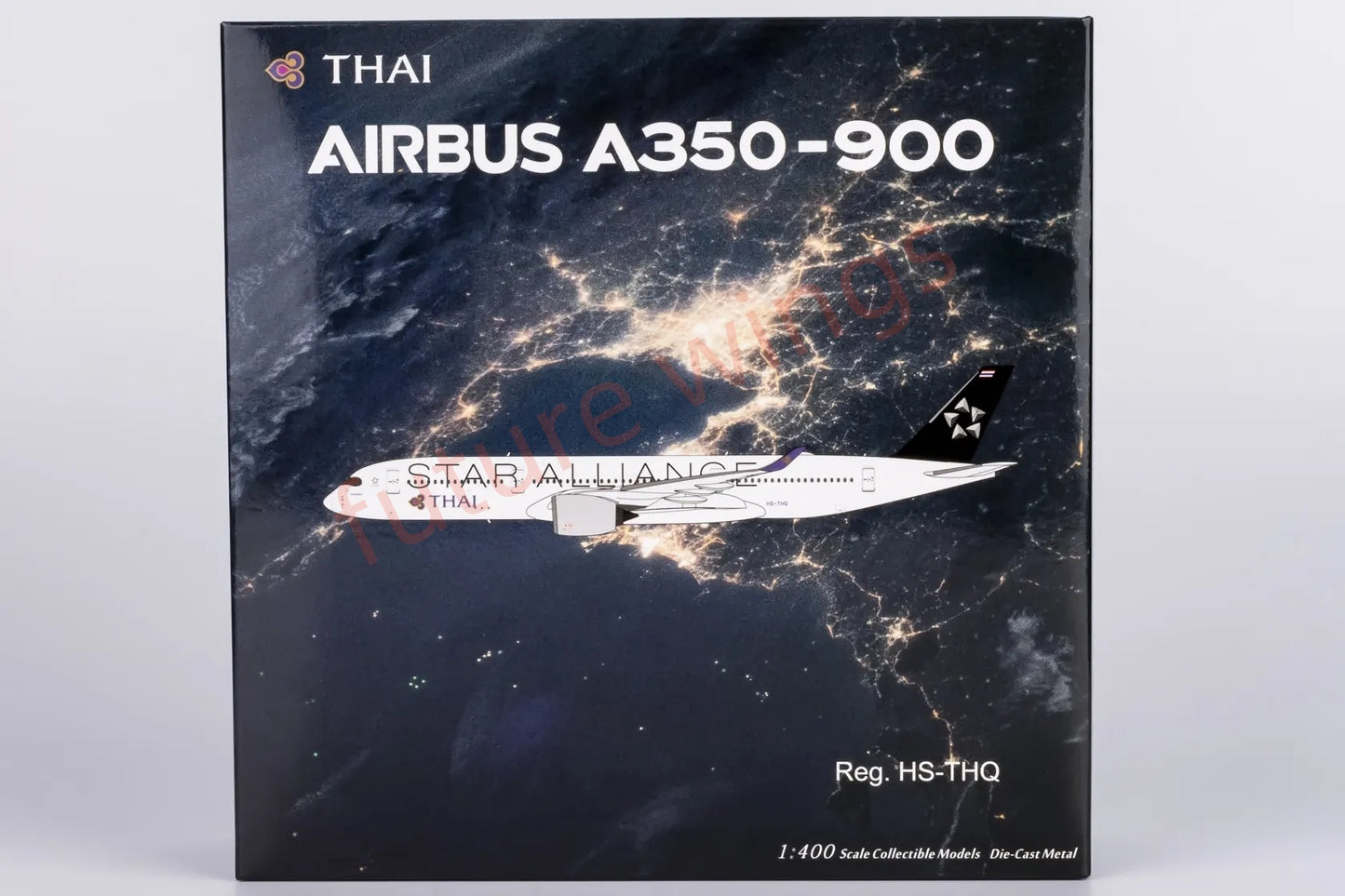 1:400 NG Models NG39085 Thai Airways A350-900 HS-THQ "Star Alliance" Aircraft Model+Free Tractor