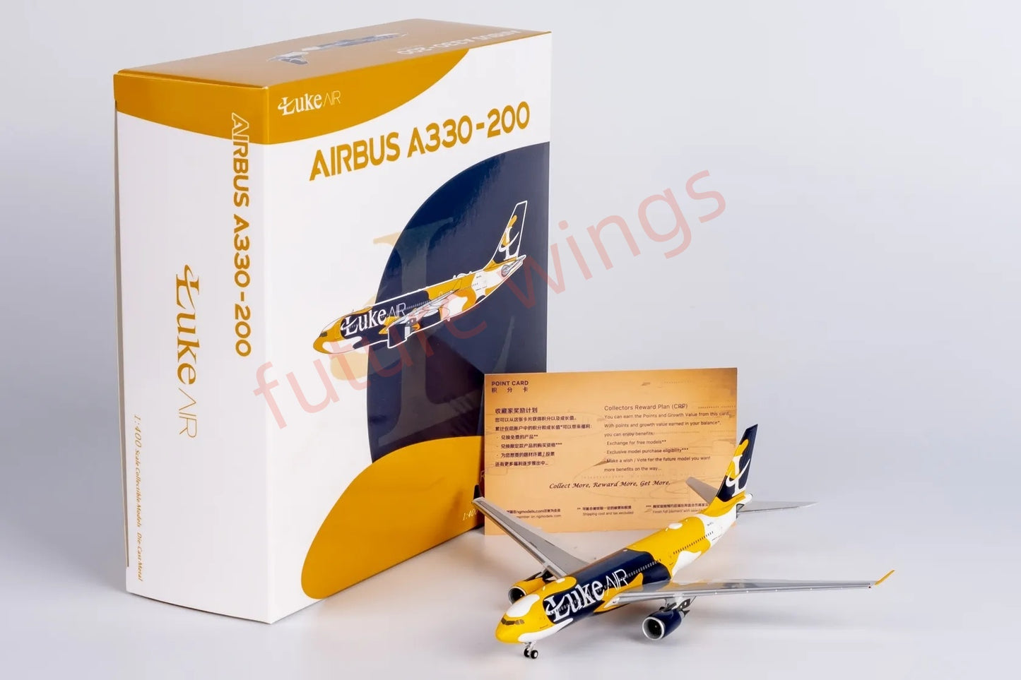 1:400 NG Models NG61097 Luke Air A330-200 9H-RTU Aircraft Model+Free Tractor