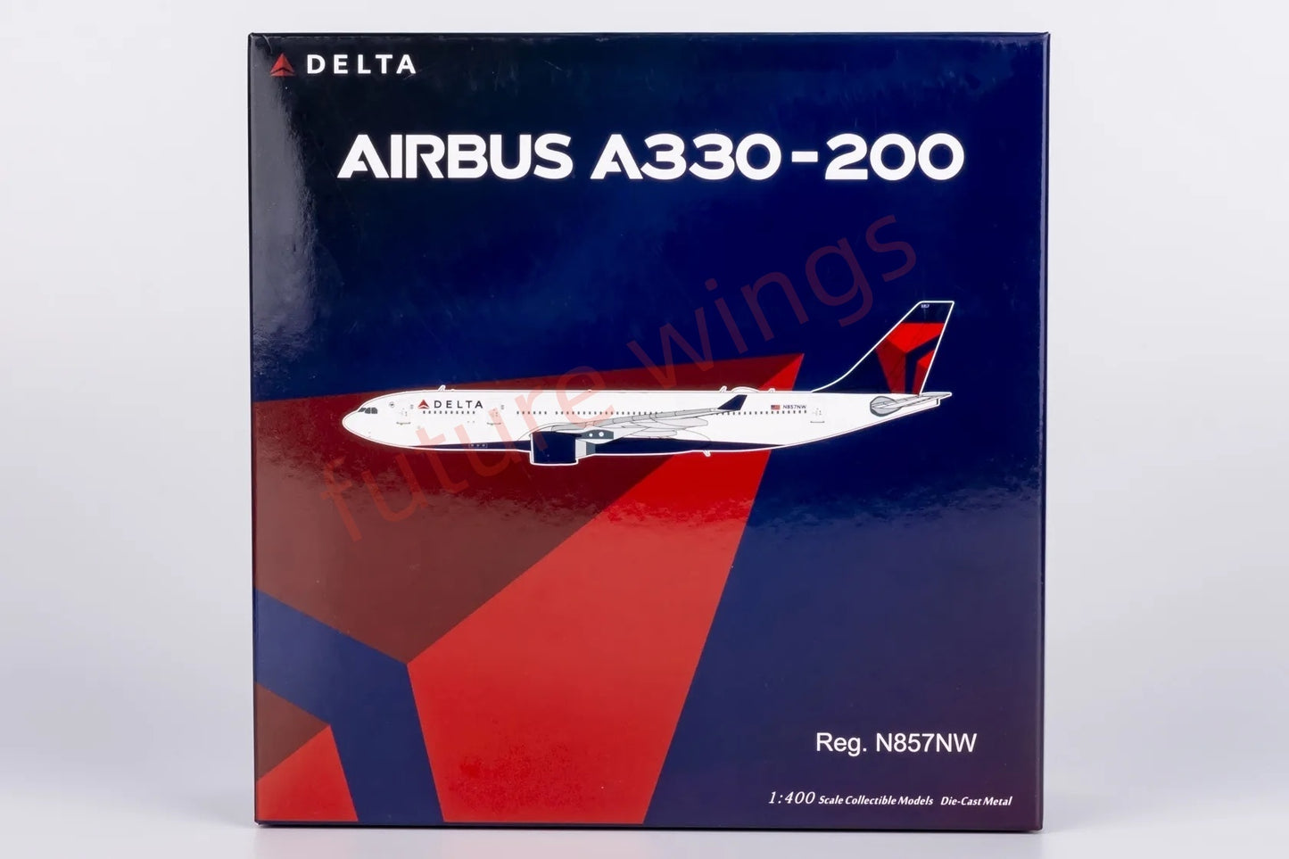 1:400 NG Models NG61096 Delta Airlines A330-200 N857NW Aircraft Model+Free Tractor