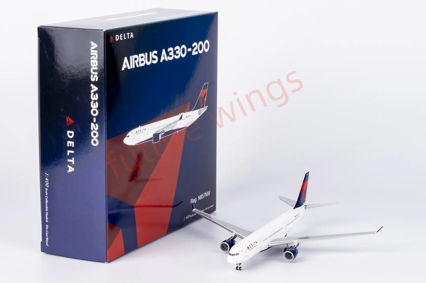 1:400 NG Models NG61096 Delta Airlines A330-200 N857NW Aircraft Model+Free Tractor