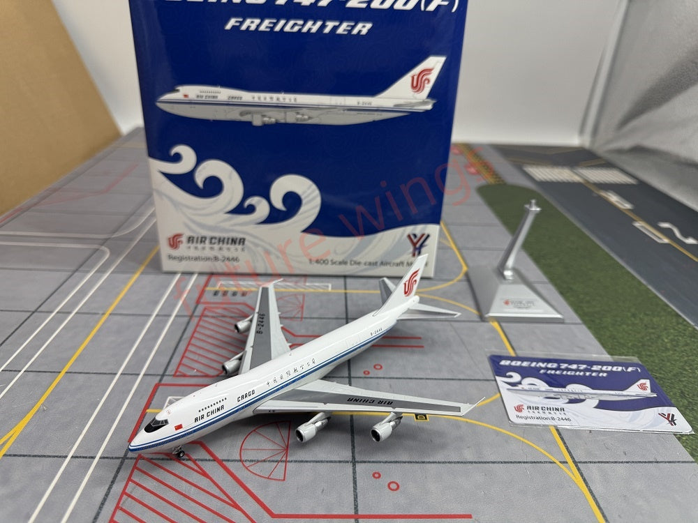 1:400 YY Wings Air China B747-200/F B-2446 B-2448 B-2450 Aircraft Model+Tractor