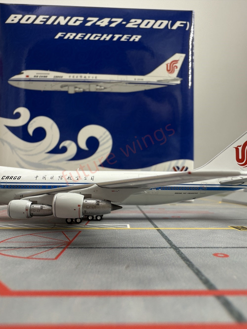 1:400 YY Wings Air China B747-200/F B-2446 B-2448 B-2450 Aircraft Model+Tractor
