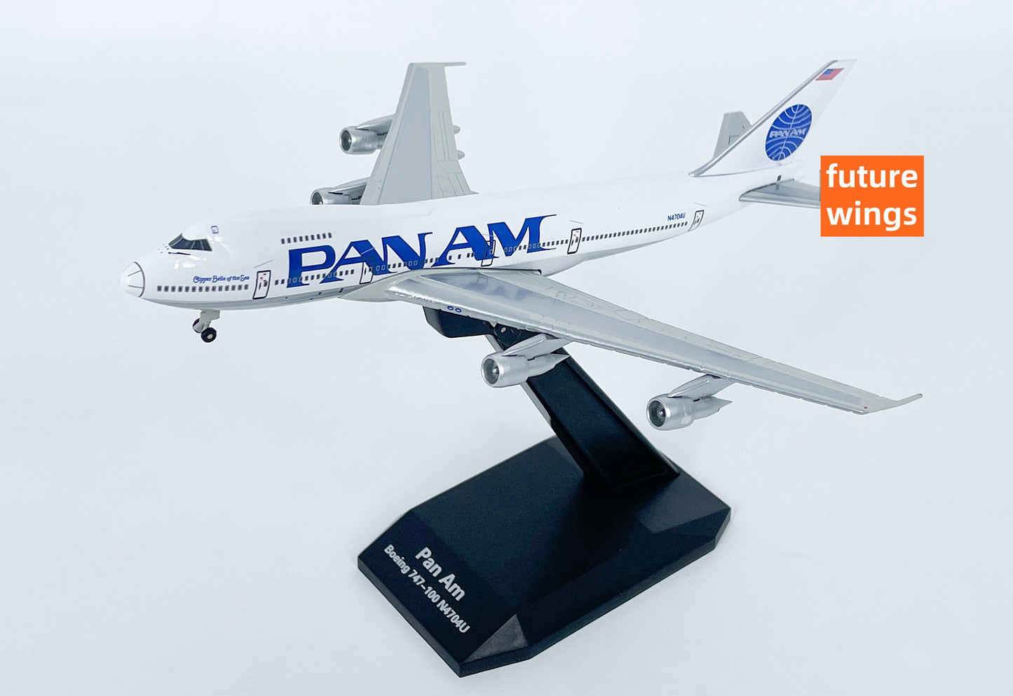 1:400 Radscale Models Pan AM B747-100 N4704U Aircraft Model+Free Tractor