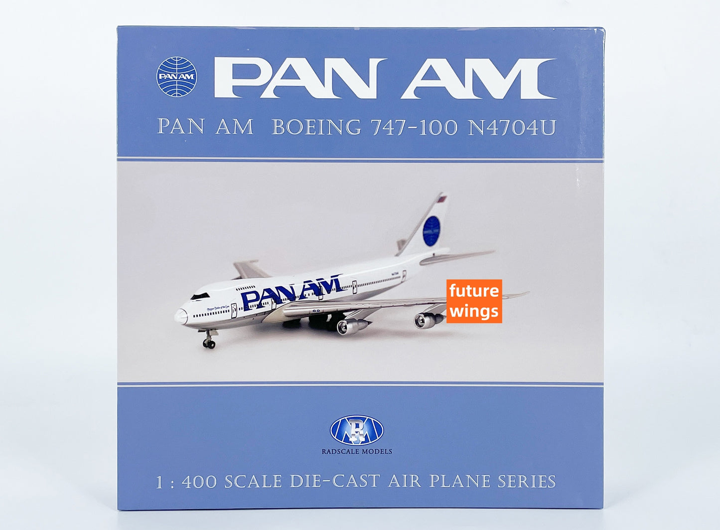 1:400 Radscale Models Pan AM B747-100 N4704U Aircraft Model+Free Tractor