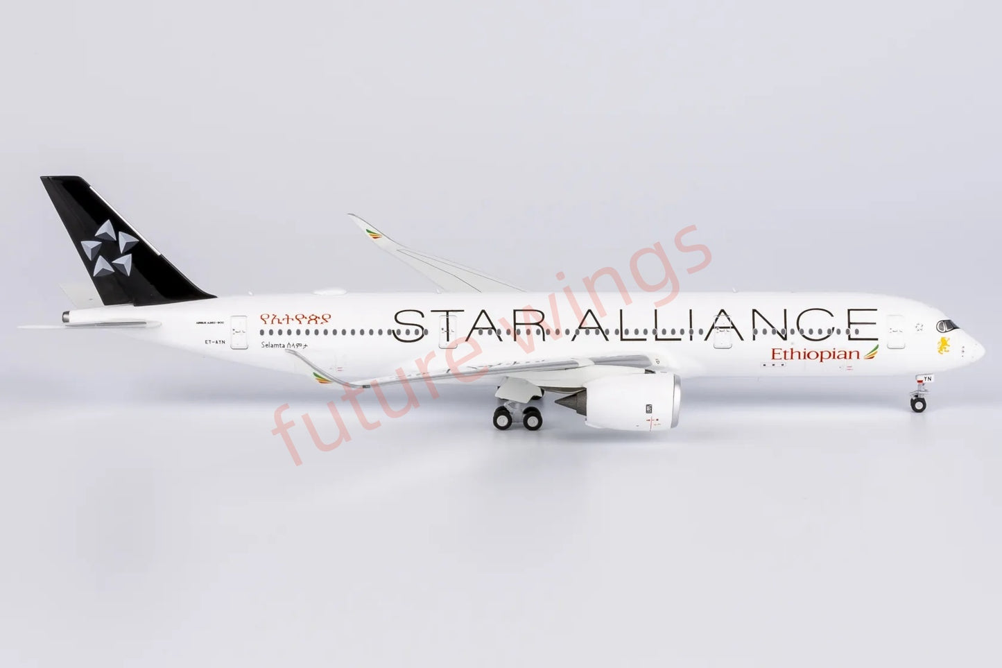 1:400 NG Models NG39088 Ethiopian Airlines A350-900 ET-AYN "Star Alliance" Diecast Aircraft Model+Free Tractor