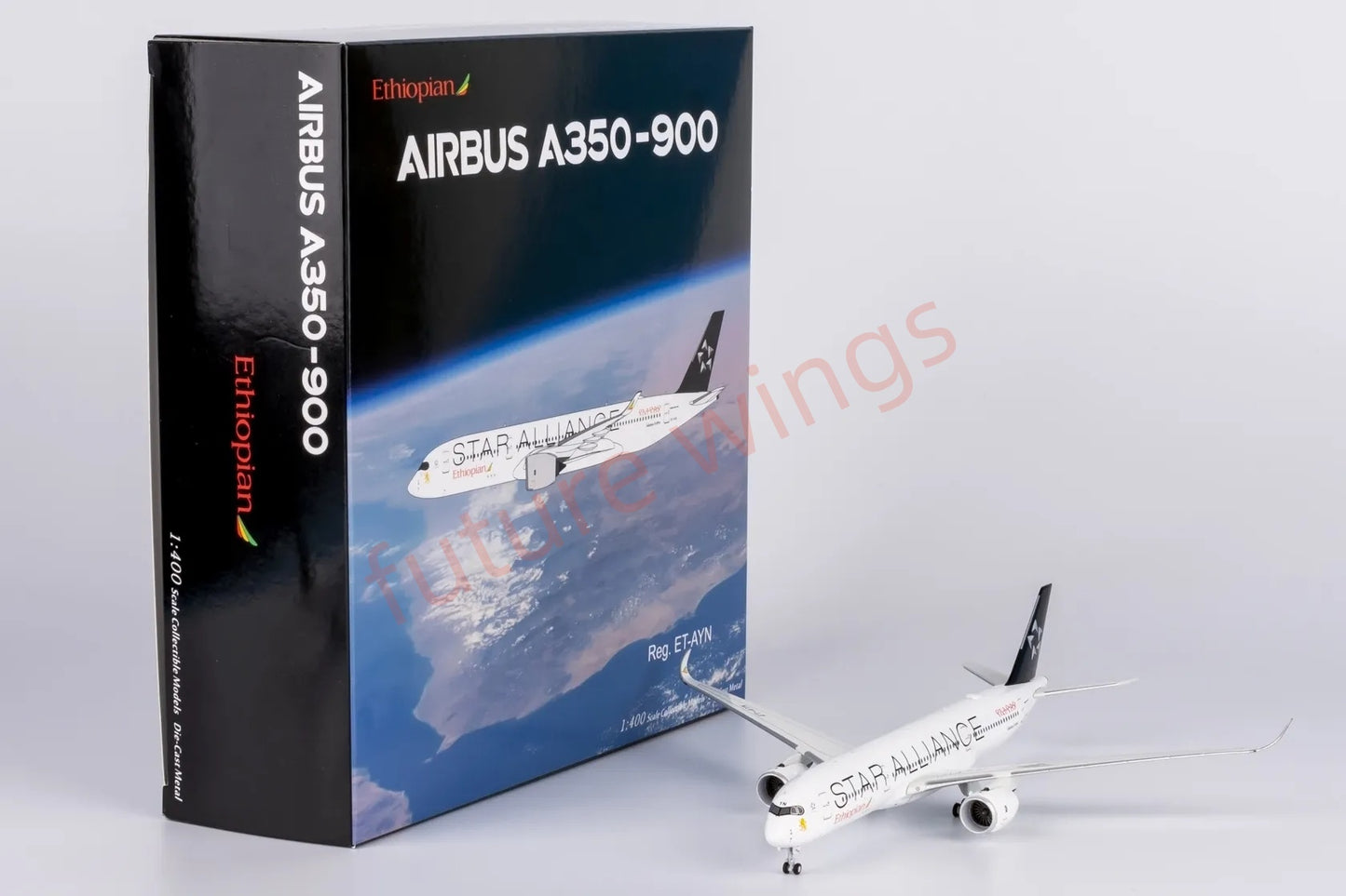 1:400 NG Models NG39088 Ethiopian Airlines A350-900 ET-AYN "Star Alliance" Diecast Aircraft Model+Free Tractor