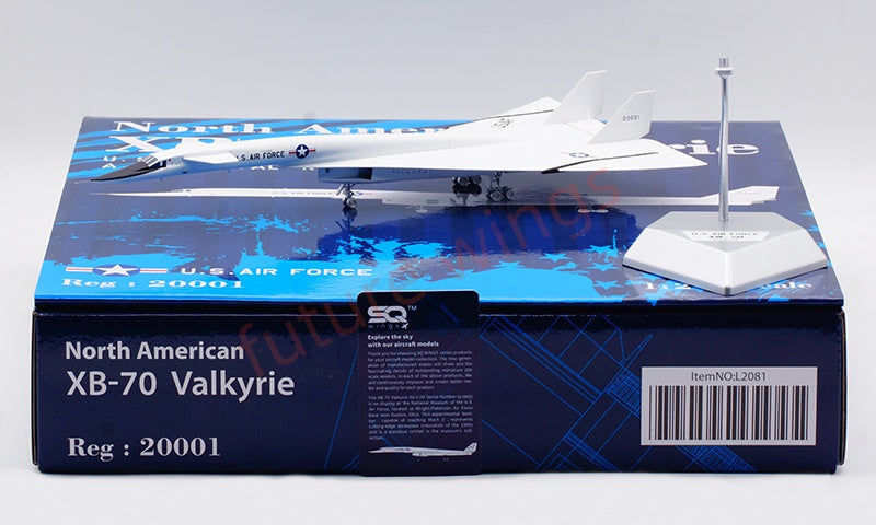 1:200 SQ Wings North American XB-70 Valkyrie NASA 20001 USAF 20207 Aircraft Model
