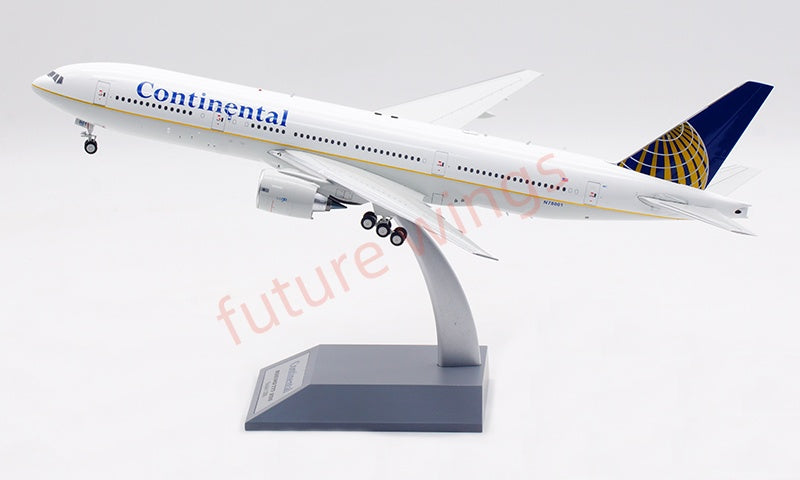 1:200 InFlight200 Continental Airlines B777-200 N78001 Diecast Aircraft Model