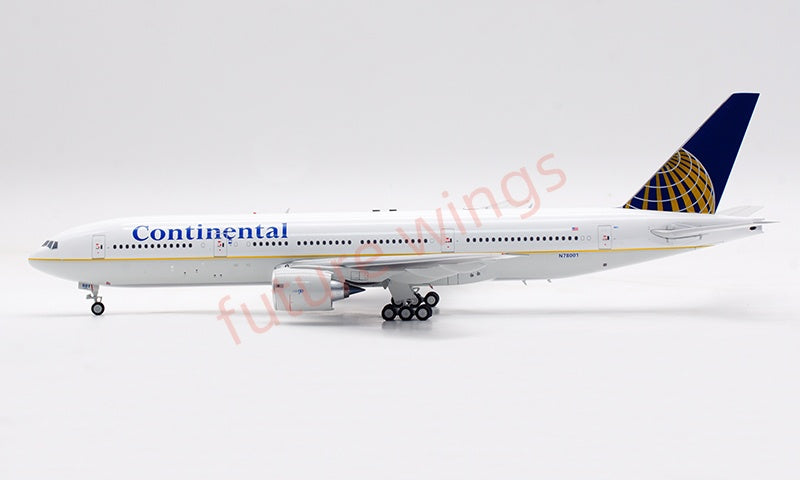 1:200 InFlight200 Continental Airlines B777-200 N78001 Diecast Aircraft Model