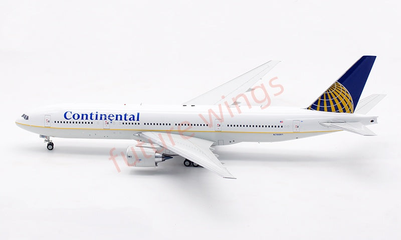 1:200 InFlight200 Continental Airlines B777-200 N78001 Diecast Aircraft Model