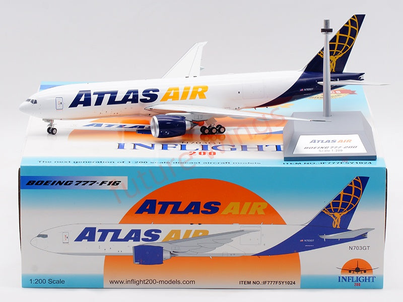 1:200 InFlight200 Atlas Air B777F N703GT Diecast Aircraft Model
