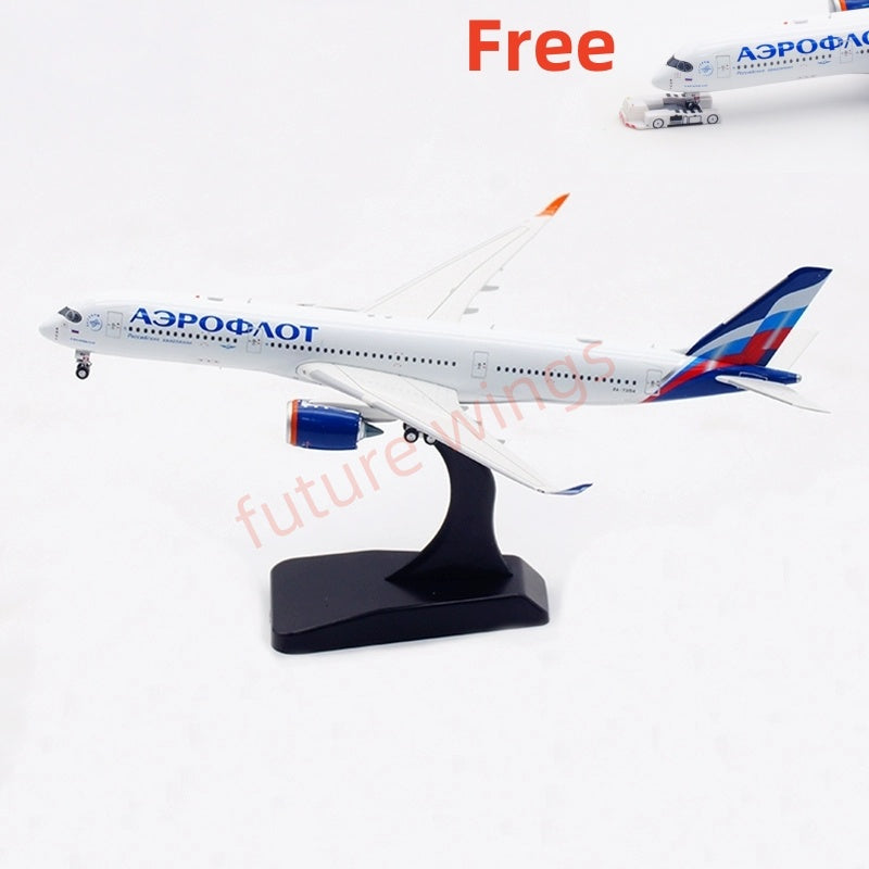 1:400 Aviation400 Aeroflot Airlines A350-900 RA-73154 Aircraft Model Free Tractor+Stand