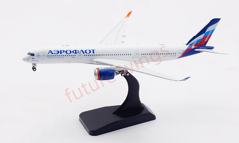 1:400 Aviation400 Aeroflot Airlines A350-900 RA-73154 Aircraft Model Free Tractor+Stand
