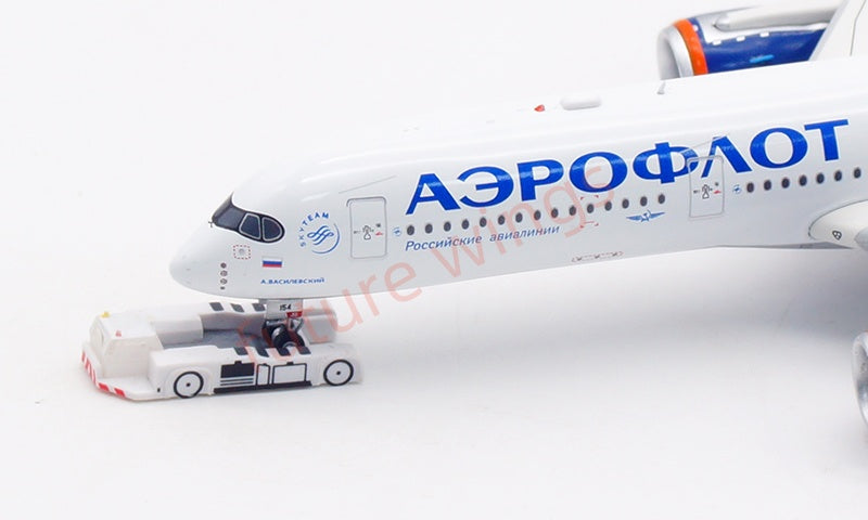 1:400 Aviation400 Aeroflot Airlines A350-900 RA-73154 Aircraft Model Free Tractor+Stand