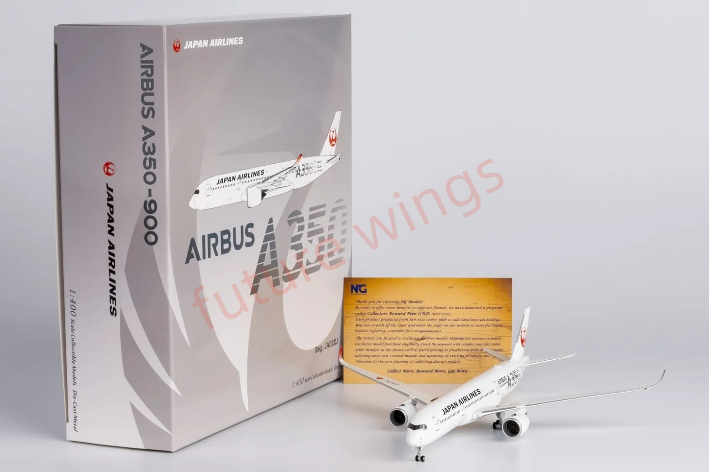 1:400 NG Models NG39096 Janpan Airlines A350-900 JA02XJ "Sliver"Aircraft Model+Free Tractor