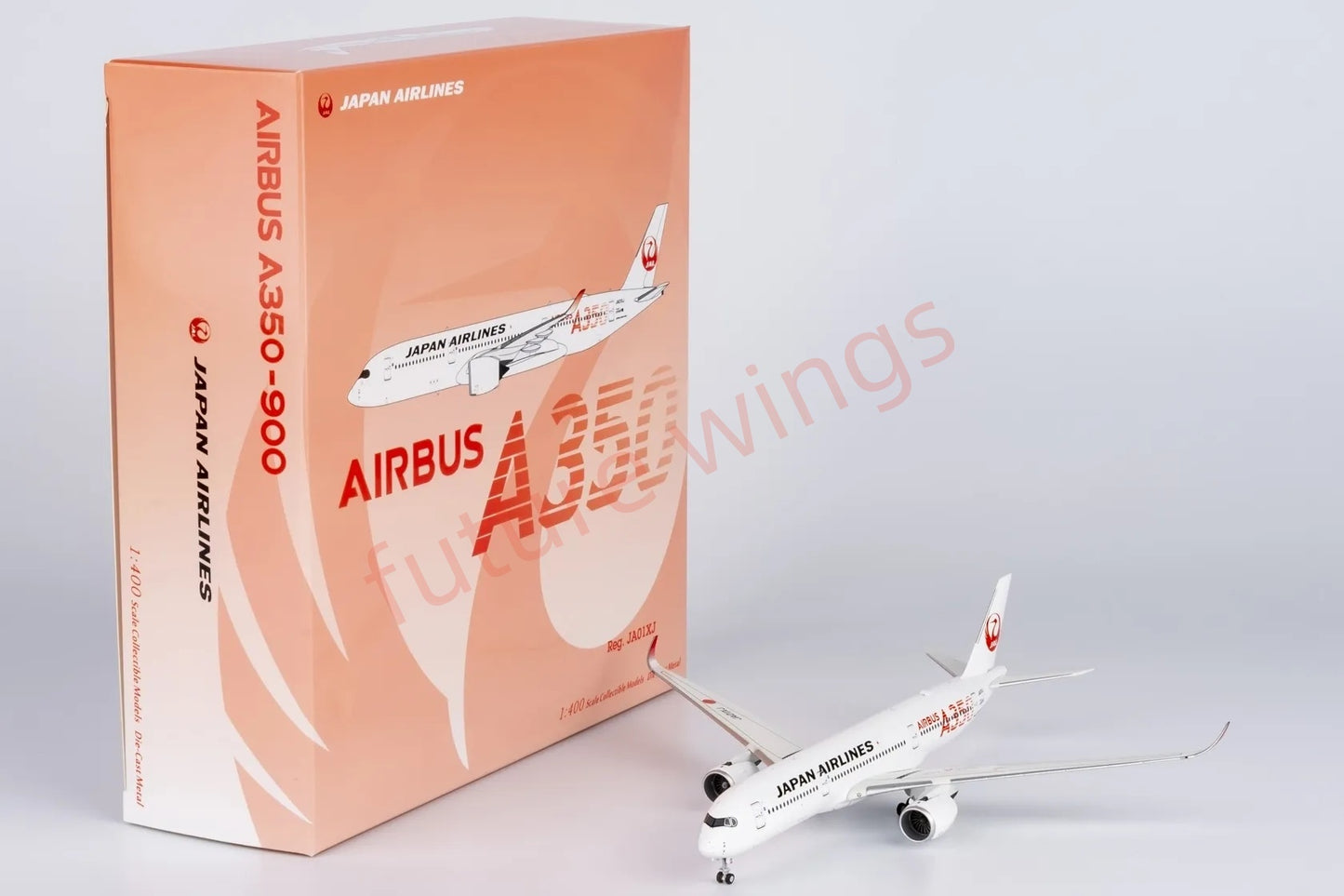 1:400 NG Models NG39095 Japan Airlines A350-900 JA01XJ "Red" Aircraft Model+Free Tractor