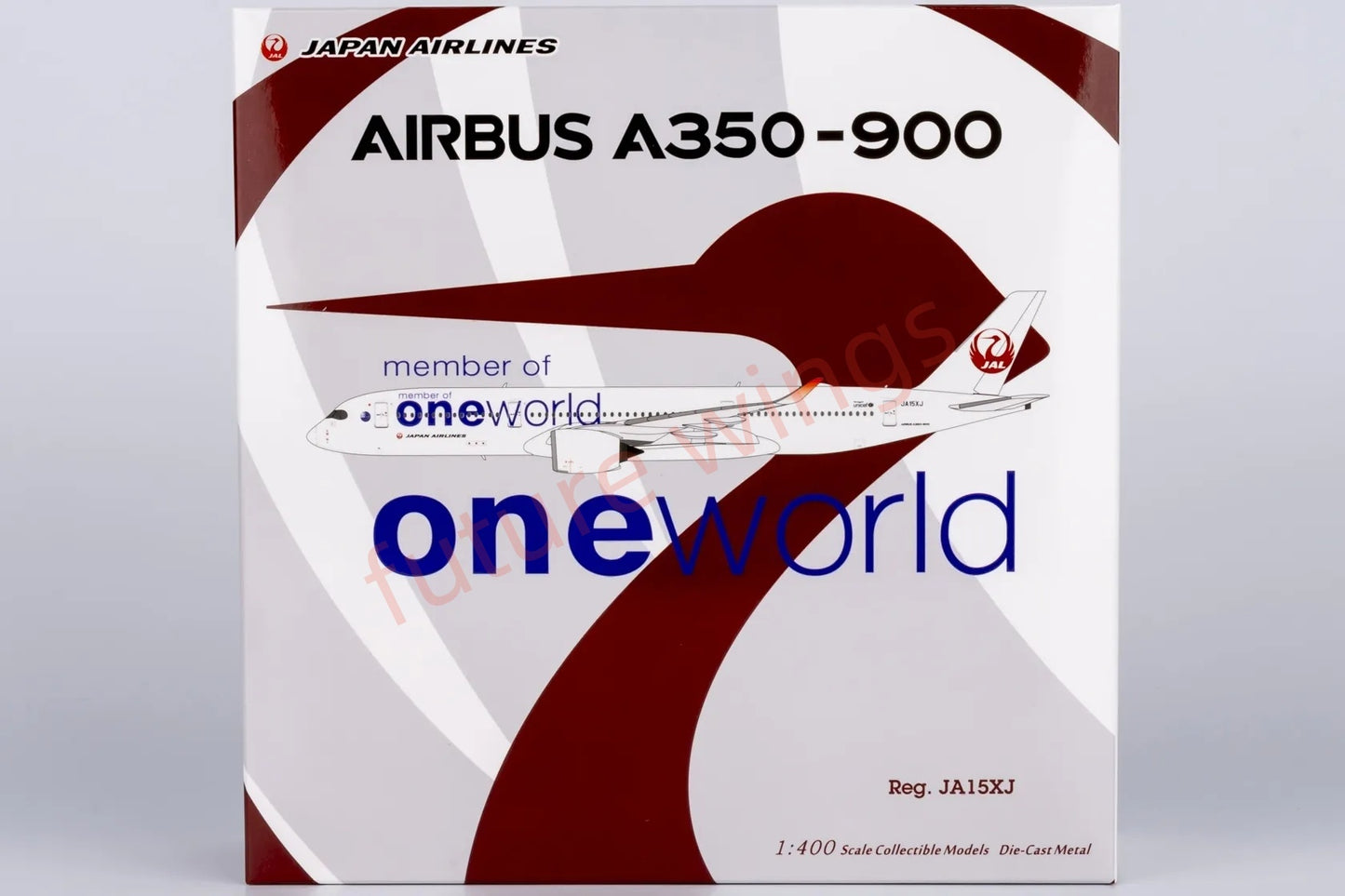 1:400 NG Models NG39093 Japan Airlines A350-900 JA15XJ"One World" Aircraft Model+Free Tractor
