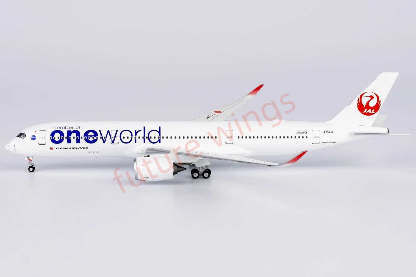1:400 NG Models NG39093 Japan Airlines A350-900 JA15XJ"One World" Aircraft Model+Free Tractor