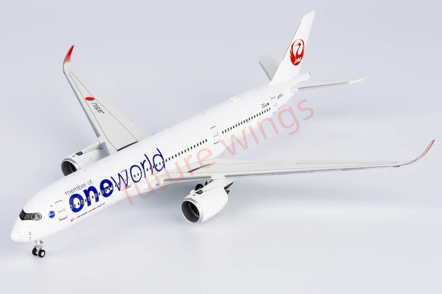 1:400 NG Models NG39093 Japan Airlines A350-900 JA15XJ"One World" Aircraft Model+Free Tractor