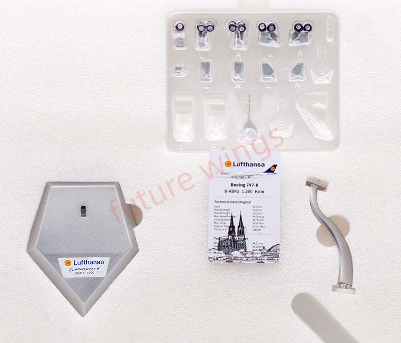1:200 SQ Wings Lufthansa Airlines B747-8 D-ABYU Diecast Aircraft Model