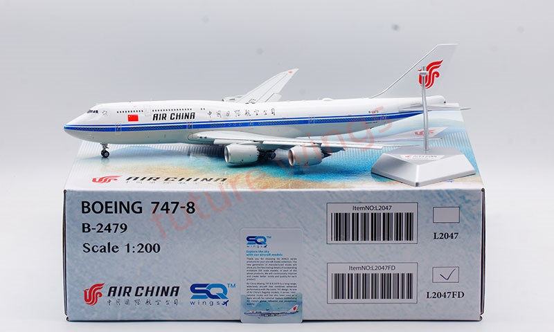 1:200 SQ Wings Air China B747-8I B-2479 Diecast Aircraft Model