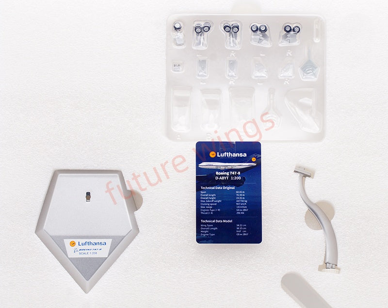 1:200 SQ Wings Lufthansa Airlines B747-8 D-ABYT Diecast Aircraft Model