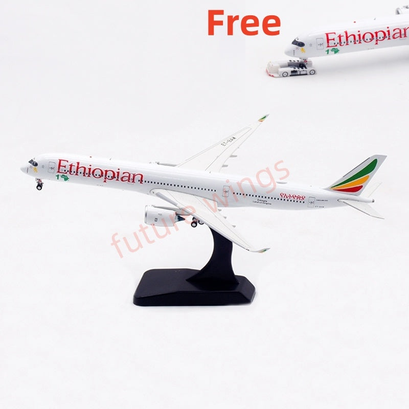 1:400 Aviation400 Ethiopian Airlines A350-1000 ET-BAW Aircraft Model Free Tractor+Stand