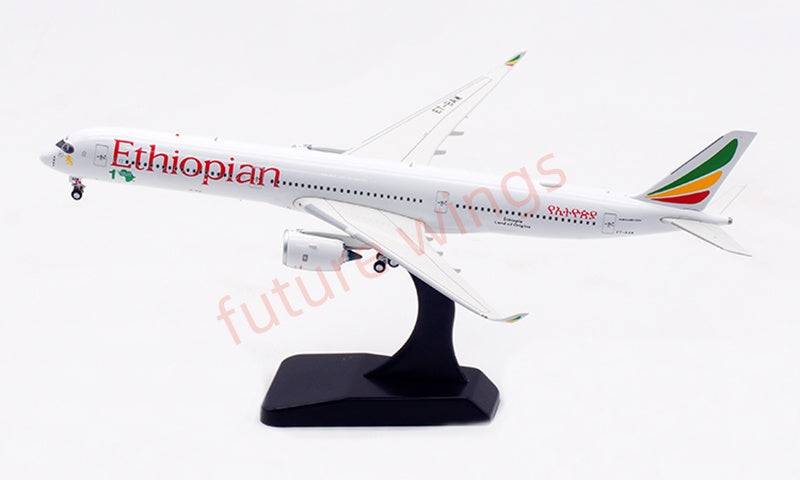 1:400 Aviation400 Ethiopian Airlines A350-1000 ET-BAW Aircraft Model Free Tractor+Stand