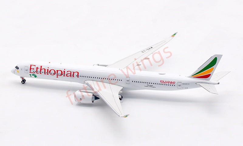 1:400 Aviation400 Ethiopian Airlines A350-1000 ET-BAW Aircraft Model Free Tractor+Stand