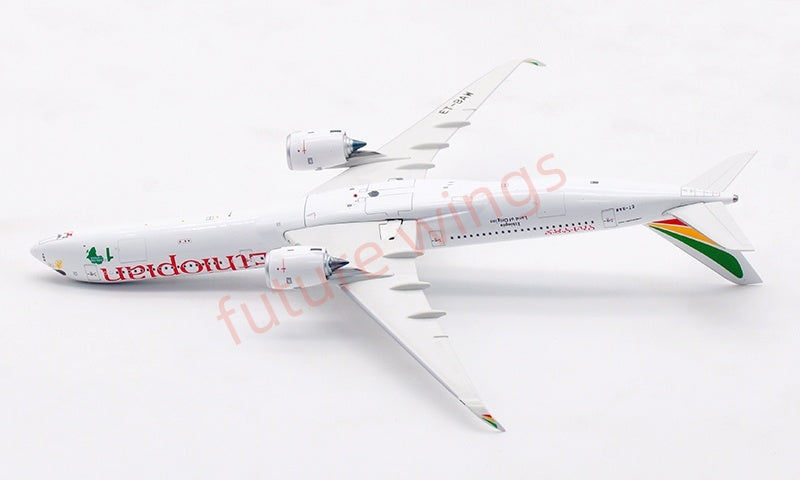 1:400 Aviation400 Ethiopian Airlines A350-1000 ET-BAW Aircraft Model Free Tractor+Stand