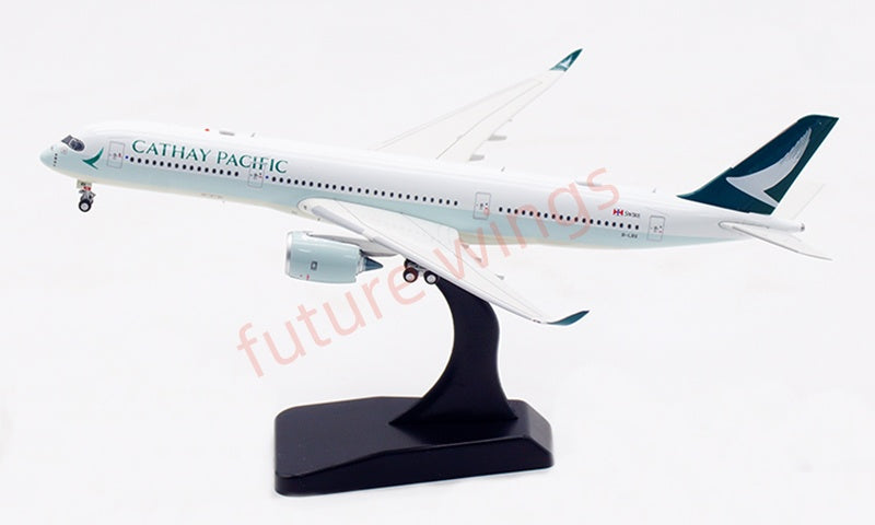 1:400 Aviation400 Cathay Pacific A350-900 B-LRS Aircraft Model Free Tractor+Stand