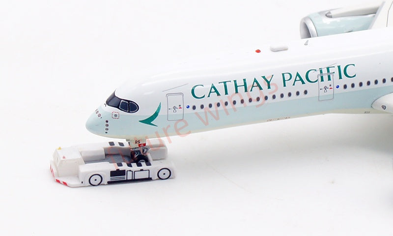 1:400 Aviation400 Cathay Pacific A350-900 B-LRS Aircraft Model Free Tractor+Stand