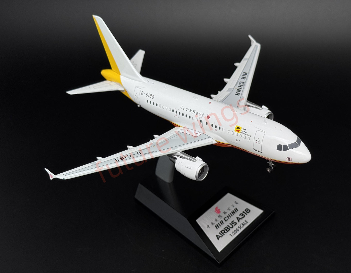 1:200 InFlight200* Air China (China Sonangol International)A318ACJ B-6188 Aircraft Model With Stand