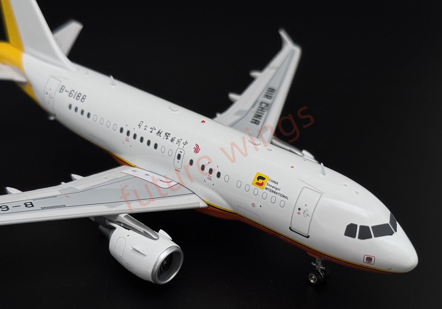1:200 InFlight200* Air China (China Sonangol International)A318ACJ B-6188 Aircraft Model With Stand
