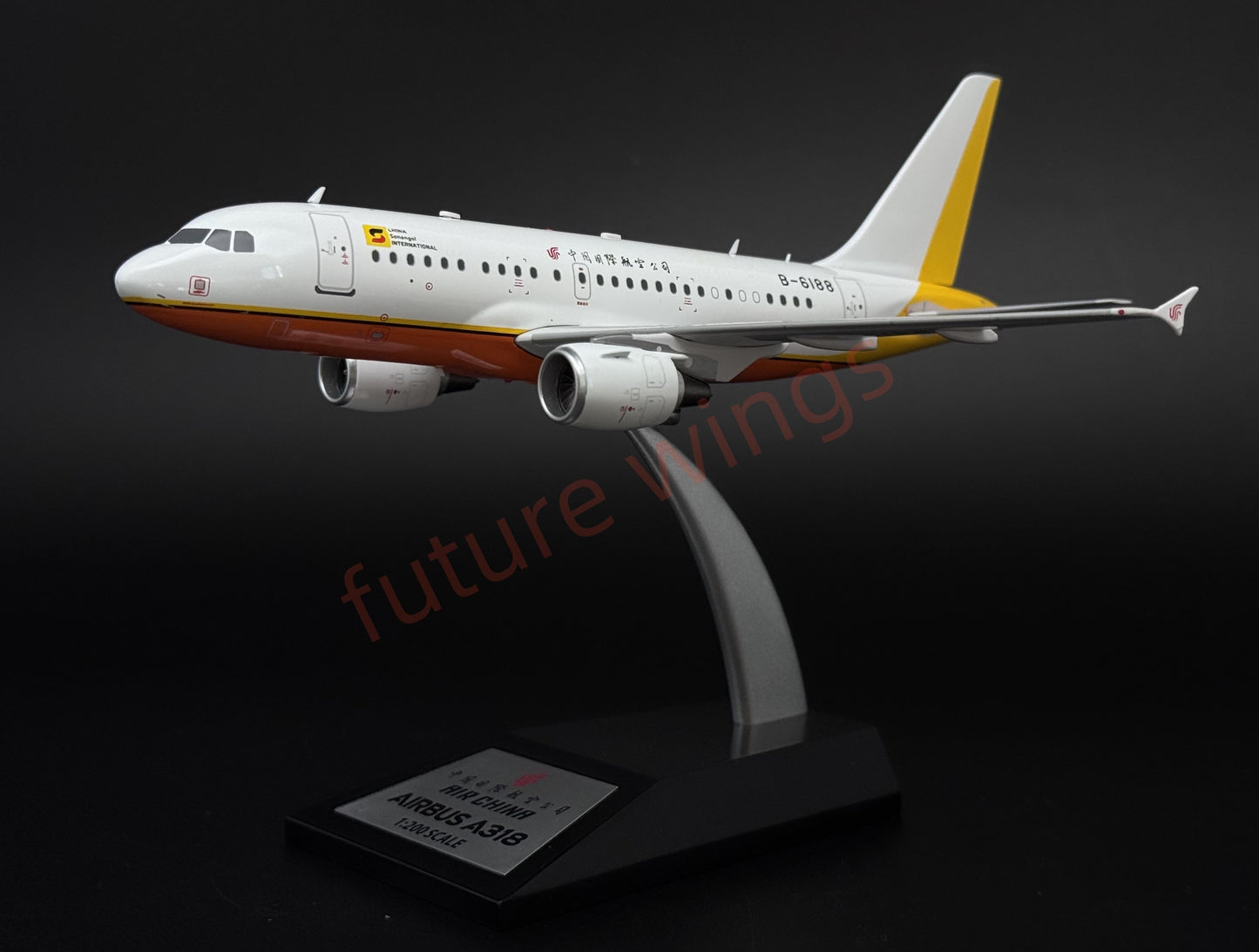 1:200 InFlight200* Air China (China Sonangol International)A318ACJ B-6188 Aircraft Model With Stand
