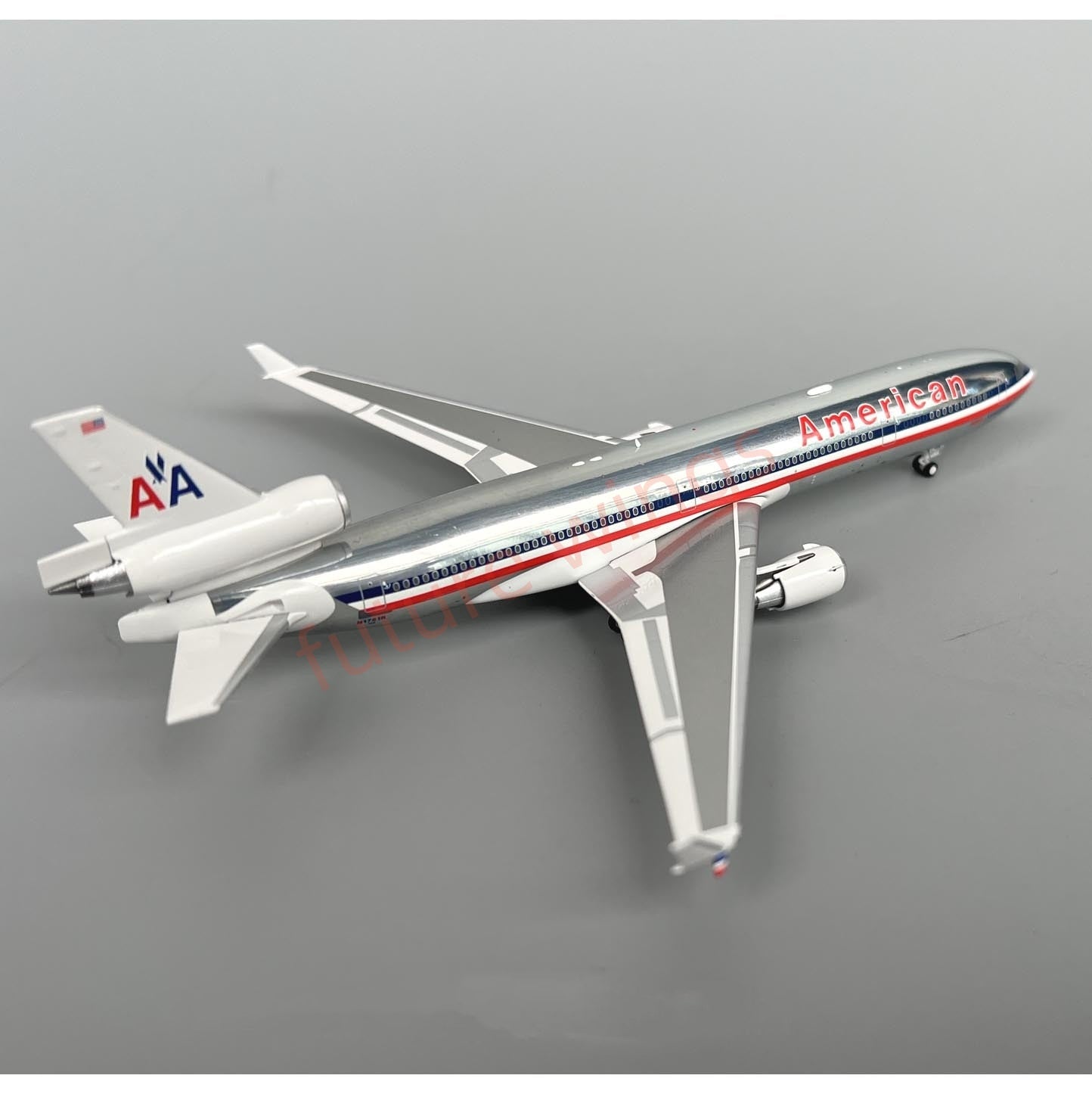 1:400 PandaModel American Airlines MD-11 N1761R Aircraft Model+Free Tractor