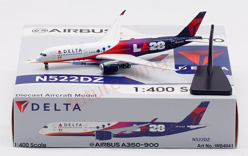1:400 Aviation400 Delta Airlines A350-900 N522DZ Aircraft Model Free Tractor+Stand
