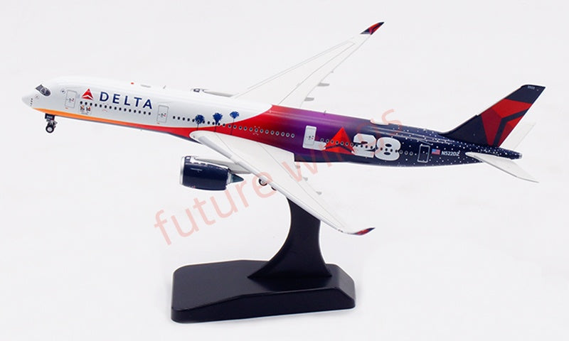 1:400 Aviation400 Delta Airlines A350-900 N522DZ Aircraft Model Free Tractor+Stand
