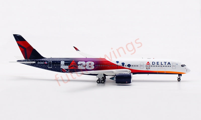1:400 Aviation400 Delta Airlines A350-900 N522DZ Aircraft Model Free Tractor+Stand