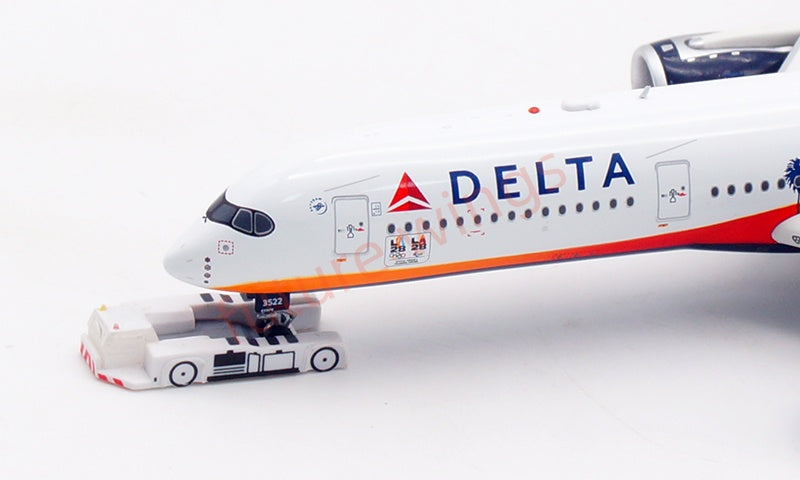 1:400 Aviation400 Delta Airlines A350-900 N522DZ Aircraft Model Free Tractor+Stand